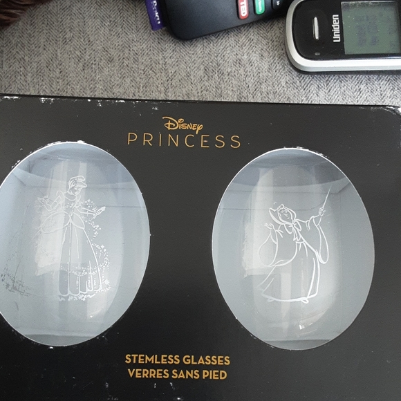 Disney Other - N.I.B. DISNEY PRINCESS STEMLESS WINE GLASSES